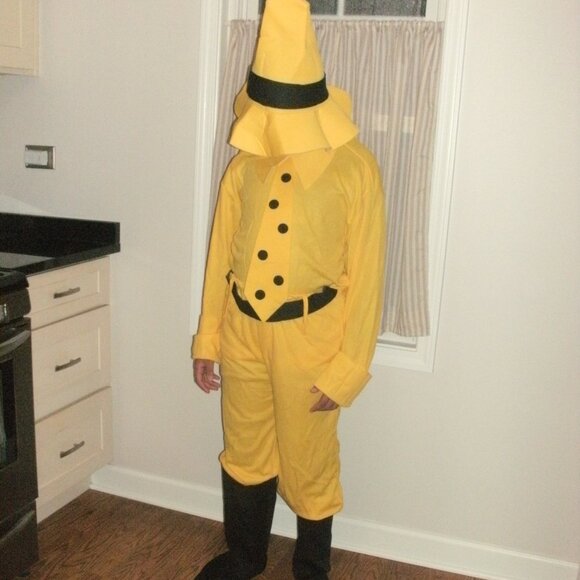 Curious George Other - Curious George Man in the Yellow Hat Official Halloween Costume Cosplay adult M